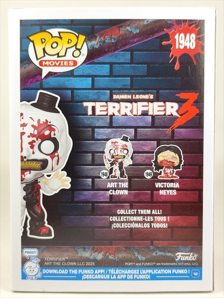 アート・ザ・クラウン ブラックライトCHASE版  [テリファー 聖夜の悪夢 (TERRIFIER 3)] FUNKO(ファンコ) POP! MOVIES 1948