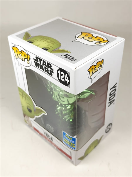 【箱傷】 ヨーダ　グリーンクロム 2019年SUMMER CONVENTION限定 [STARWARS(スターウォーズ)] FUNKO(ファンコ) POP! 124