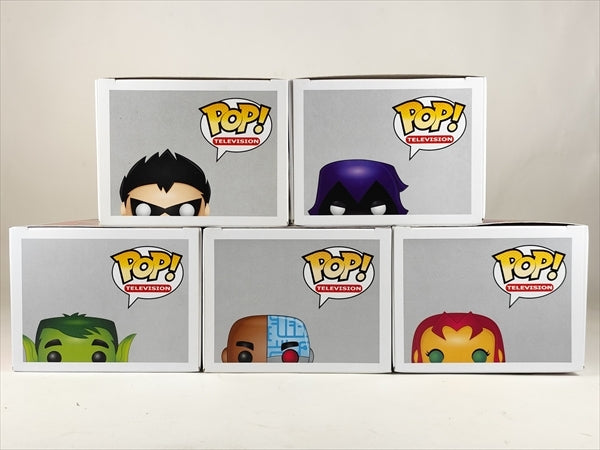 【箱傷】 ロビン/レイブン/ビーストボーイ/サイボーグ/スターファイヤー [ティーンタイタンズ] FUNKO(ファンコ) POP! TELEVISION 107-111
