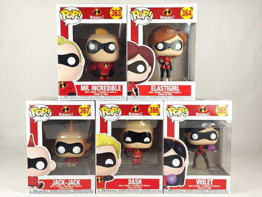 パー一家５体セット [Mr.インクレディブル2] FUNKO(ファンコ) POP! 363-367