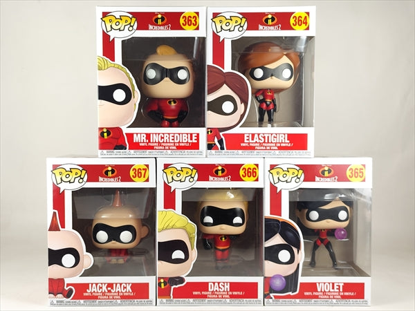 パー一家５体セット [Mr.インクレディブル2] FUNKO(ファンコ) POP! 363-367