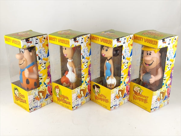 【箱傷】 原子家族フリントストーン４体セット [原始家族フリントストーン(ハンナバーベラ)] FUNKO(ファンコ) Wacky Wobbler(ワッキーワブラー) ボブルヘッド