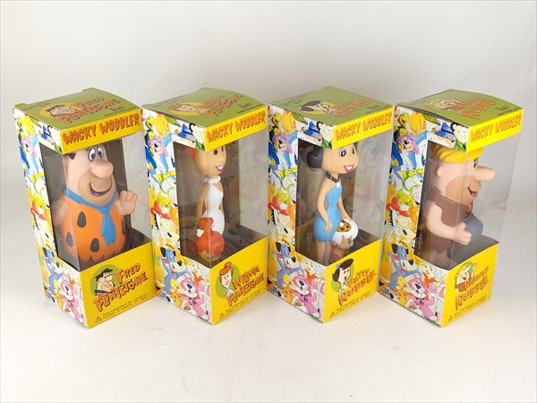 【箱傷】 原子家族フリントストーン４体セット [原始家族フリントストーン(ハンナバーベラ)] FUNKO(ファンコ) Wacky Wobbler(ワッキーワブラー) ボブルヘッド