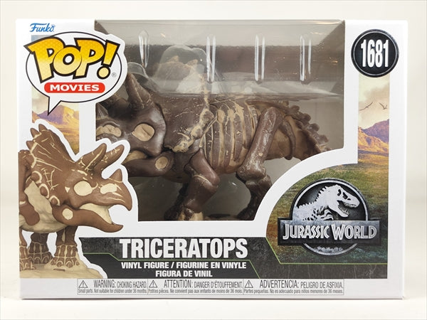 トリケラトプス [JURASSIC WORLD(ジュラシック・ワールド)] FUNKO(ファンコ) POP! MOVIES 1681