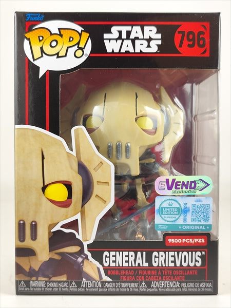 【取寄品・依頼者以外購入不可】グリーヴァス将軍 eVEND9,500体限定 [STARWARS(スターウォーズ)] FUNKO(ファンコ) POP! 796