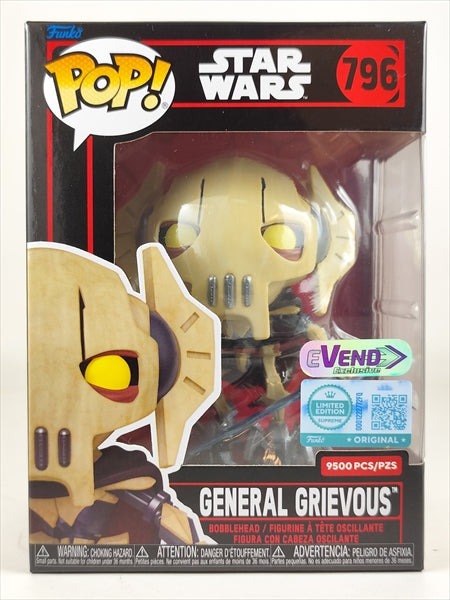 【取寄品・依頼者以外購入不可】グリーヴァス将軍 eVEND9,500体限定 [STARWARS(スターウォーズ)] FUNKO(ファンコ) POP! 796