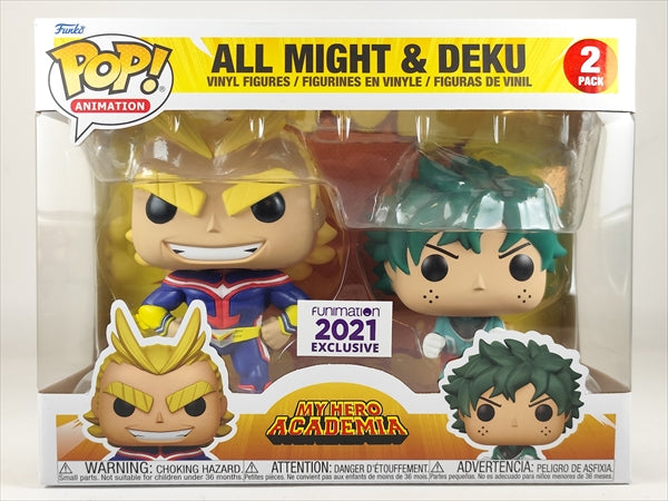 【取寄品・依頼者以外購入不可】【箱傷】 オールマイト＆デク 2021年FANIMATION限定 [僕のヒーローアカデミア] FUNKO(ファンコ) POP! ANIMATION 2PACK