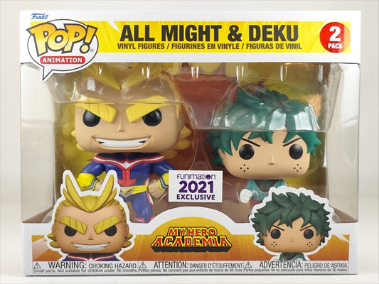 【箱傷】 オールマイト＆デク 2021年FANIMATION限定 [僕のヒーローアカデミア] FUNKO(ファンコ) POP! ANIMATION 2PACK