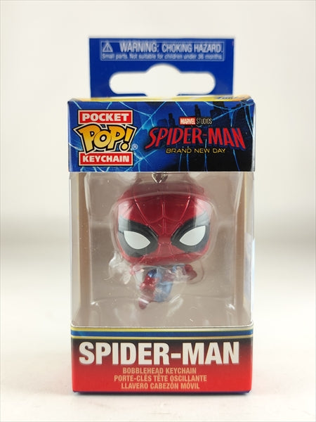 【取寄品・依頼者以外購入不可】スパイダーマン　メタリック [スパイダーマン:ブランド・ニュー・デイ] FUNKO POP! POCKET KEYCHAIN