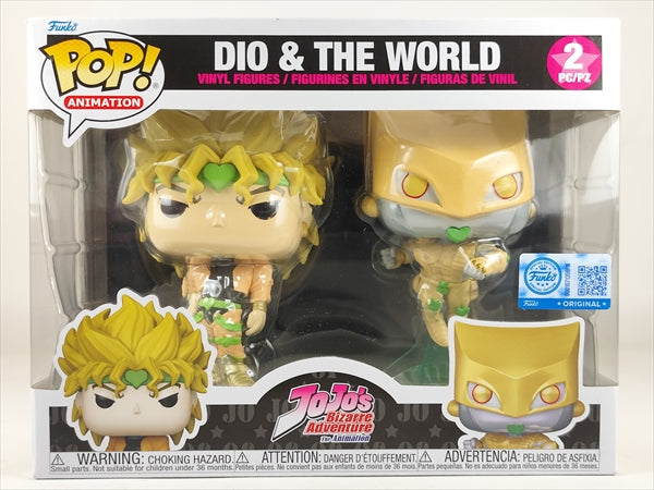 【取寄品・依頼者以外購入不可】ディオ＆ザ・ワールド [ジョジョの奇妙な冒険] FUNKO(ファンコ) POP! ANIMATION 2PACK
