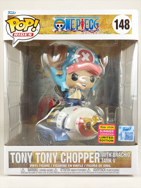 【取寄品・依頼者以外購入不可】チョッパー with ブラキオタンク5号 6インチ 2026年SUMMER CONVENTION限定 [ONE PIECE(ワンピース)] FUNKO(ファンコ) POP! RIDES 148