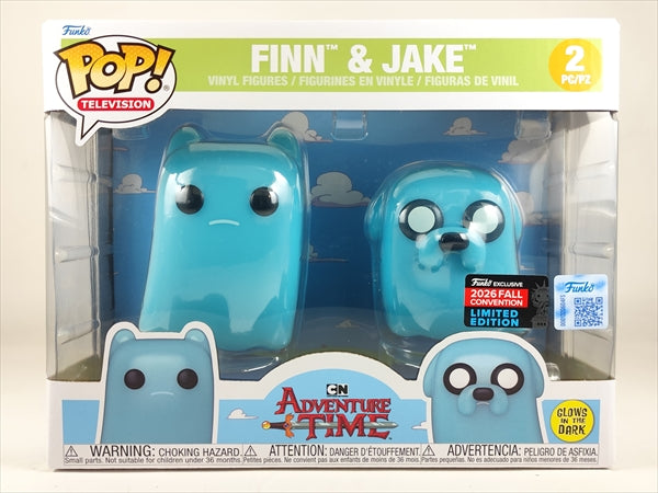 【取寄品・依頼者以外購入不可】フィン＆ジェイク 2026年FALL CONVENTION限定 [アドベンチャー・タイム(ADVENTURE TIME)] FUNKO(ファンコ) POP! TELEVISION 2PACK