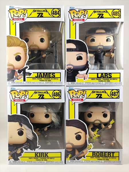 ジェイムズ/ラーズ/カーク/ロバート [メタリカ 72 Seasons] FUNKO(ファンコ) POP! ROCKS 484-487