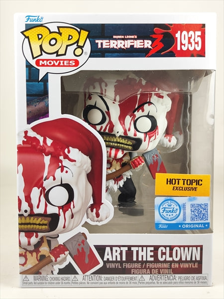 【箱傷】 アート・ザ・クラウン HOT TOPIC限定 [テリファー 聖夜の悪夢 (TERRIFIER 3)] FUNKO(ファンコ) POP! MOVIES 1935