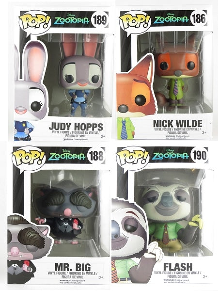 4体セット [Zootopia(ズートピア)] FUNKO POP!(ファンコ)