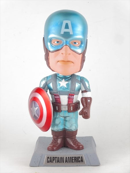 キャプテンアメリカ メタリック 2011年コミコン 世界限定480体 FUNKO(ファンコ) Wacky Wobbler(ワッキーワブラー) ボブルヘッド