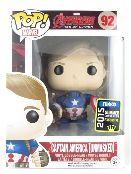 キャプテンアメリカ アンマスクver.  2015年 SUMMER CONVENTION限定 [Avengers(アベンジャーズ)] FUNKO(ファンコ) POP! MARVEL 92