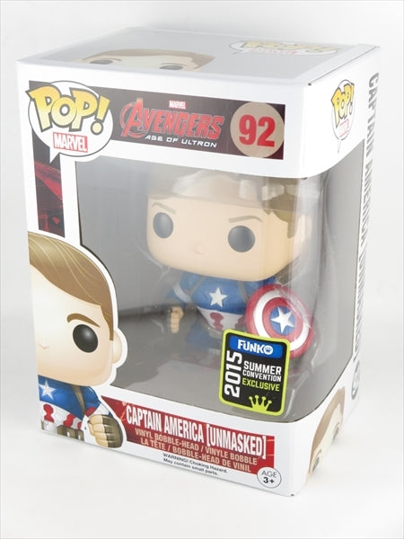キャプテンアメリカ アンマスクver.  2015年 SUMMER CONVENTION限定 [Avengers(アベンジャーズ)] FUNKO(ファンコ) POP! MARVEL 92