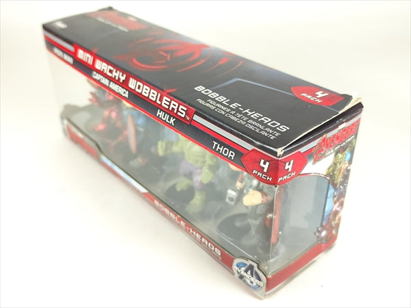 【箱傷】 アベンジャーズミニ 4体セット [Avengers(アベンジャーズ・エイジ・オブ・ウルトロン] FUNKO(ファンコ) Wacky Wobbler(ワッキーワブラー) ボブルヘッド
