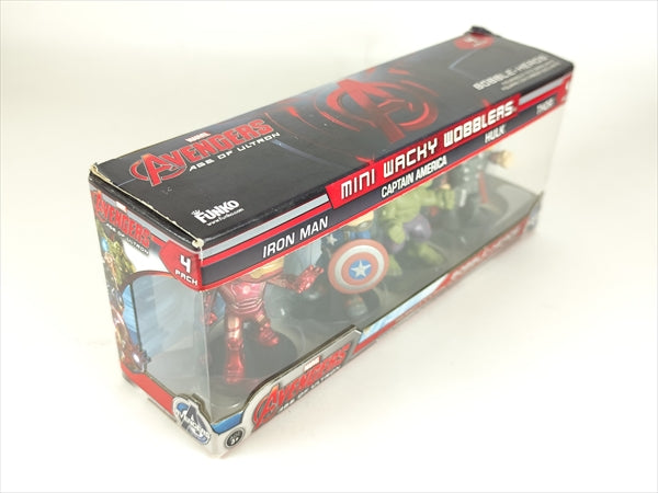 【箱傷】 アベンジャーズミニ 4体セット [Avengers(アベンジャーズ・エイジ・オブ・ウルトロン] FUNKO(ファンコ) Wacky Wobbler(ワッキーワブラー) ボブルヘッド