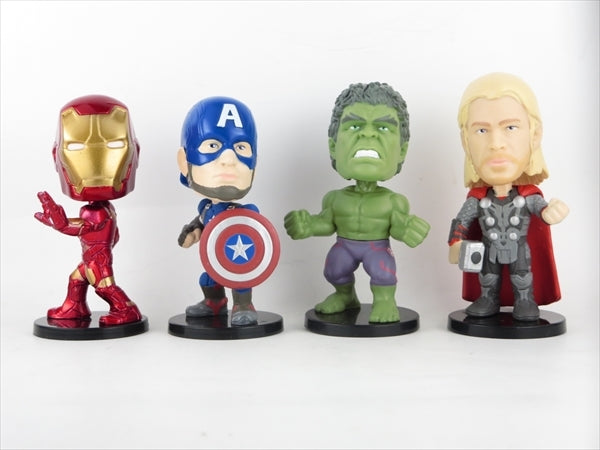【箱傷】 アベンジャーズミニ 4体セット [Avengers(アベンジャーズ・エイジ・オブ・ウルトロン] FUNKO(ファンコ) Wacky Wobbler(ワッキーワブラー) ボブルヘッド
