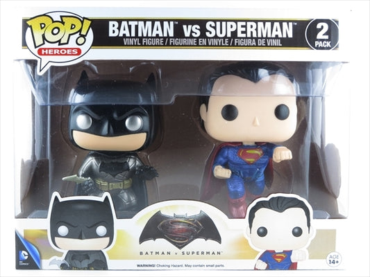 バットマン&スーパーマン メタリックver [バットマンvsスーパーマン] FUNKO(ファンコ) POP! HEROES 2PACK