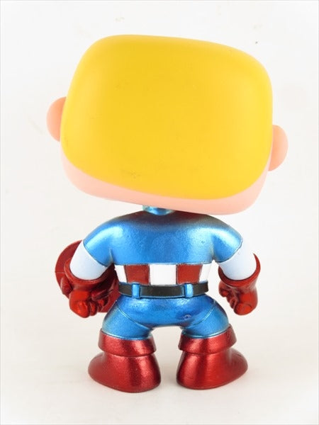 キャプテンアメリカ メタリック&アンマスクver.  COMIKAZE限定  FUNKO(ファンコ) POP! MARVEL 06