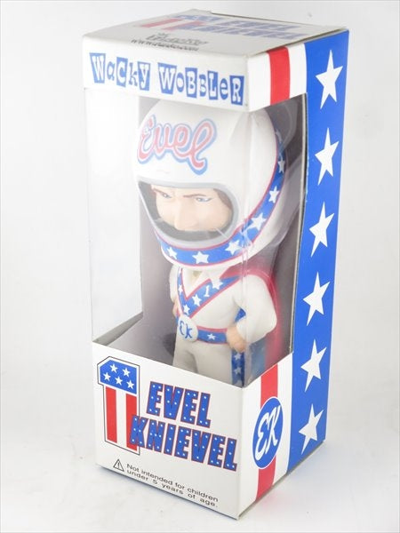 【箱傷】 エベル・ナイベル [EVEL KNIEVEL] FUNKO(ファンコ) Wacky Wobbler(ワッキーワブラー) ボブルヘッド