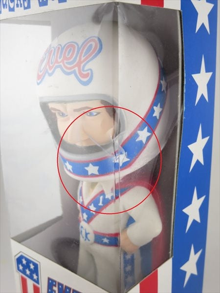 【箱傷】 エベル・ナイベル [EVEL KNIEVEL] FUNKO(ファンコ) Wacky Wobbler(ワッキーワブラー) ボブルヘッド