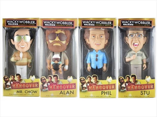 【トーキング機能付】アラン＆カルロス・チャウ・フィル・スチュ4体セット [ハングオーバー(The Hangover)] FUNKO(ファンコ) Wacky Wobbler