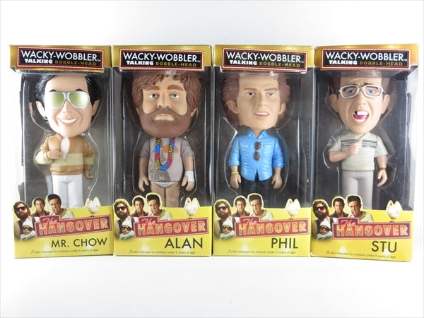 【トーキング機能付】アラン・チャウ・フィル・スチュ4体セット [ハングオーバー(The Hangover)] FUNKO(ファンコ) Wacky Wobbler(ワッキーワブラー)