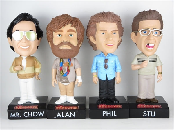 【トーキング機能付】アラン・チャウ・フィル・スチュ4体セット [ハングオーバー(The Hangover)] FUNKO(ファンコ) Wacky Wobbler(ワッキーワブラー)