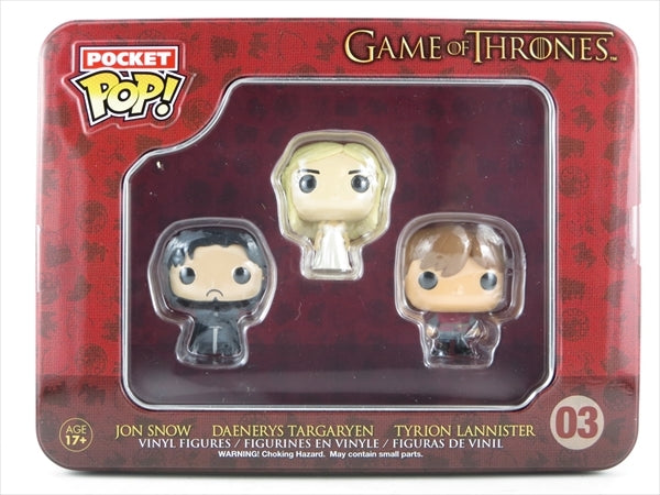 ジョン・スノウ&デナーリス&ティリオン [Game of Thrones(ゲームオブスローンズ)] FUNKO POCKET POP!(ファンコ)