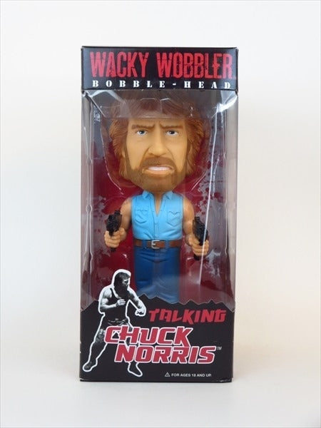【トーキング機能付】チャックノリス FUNKO(ファンコ) Wacky Wobbler(ワッキーワブラー) ボブルヘッド
