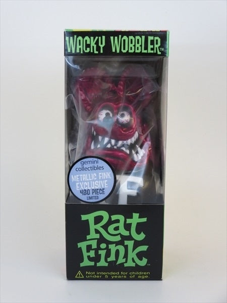 ラットフィンク メタリックレッド 世界限定480体 FUNKO(ファンコ) Wacky Wobbler(ワッキーワブラー) ボブルヘッド