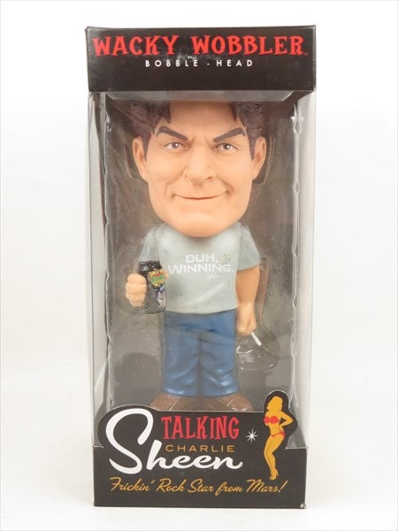 【トーキング機能付】チャーリー・シーン FUNKO(ファンコ) Wacky Wobbler(ワッキーワブラー) ボブルヘッド