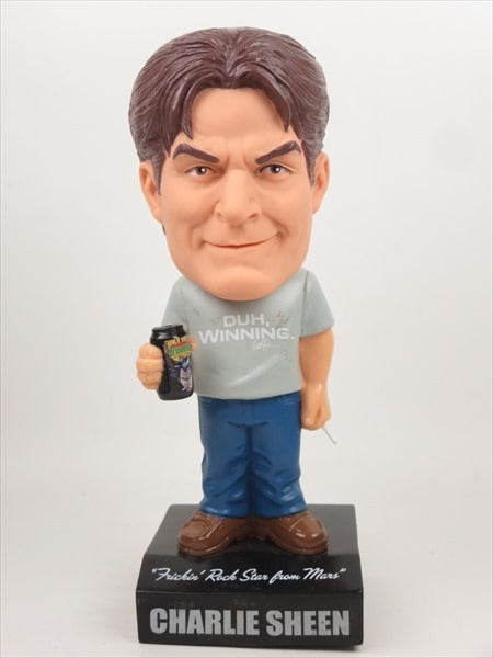 【トーキング機能付】チャーリー・シーン FUNKO(ファンコ) Wacky Wobbler(ワッキーワブラー) ボブルヘッド