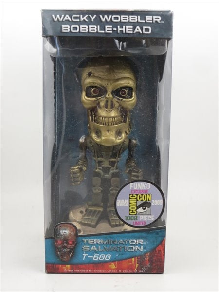 【ライト機能付】ターミネーター T600 ゴールド 2009年SDCC1008体限定 [ターミネーター・サルベーション] FUNKO(ファンコ) Wacky Wobbler