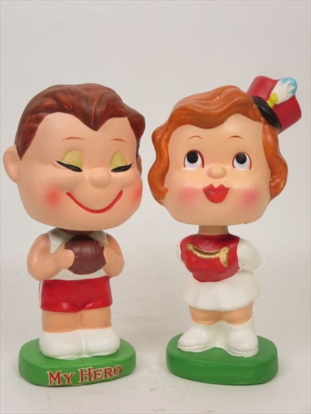 1960　ボーイ＆ガール　バスケットボール　キッシングバブル　KISSING BOBBLE　ヴィンテージ　ボブルヘッド　VINTAGE BOBBLE HEAD