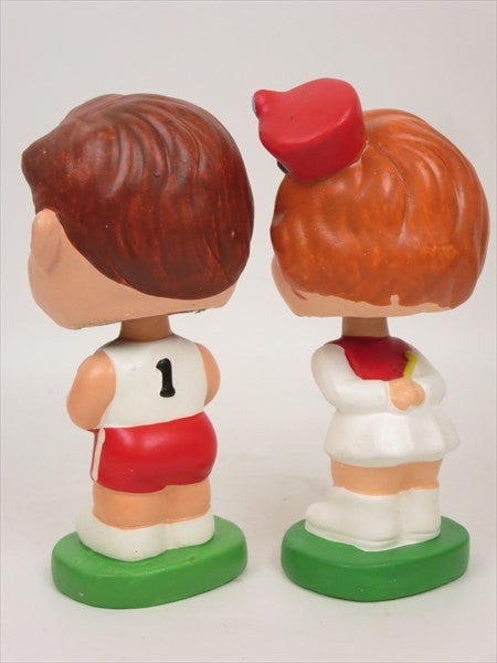 1960　ボーイ＆ガール　バスケットボール　キッシングバブル　KISSING BOBBLE　ヴィンテージ　ボブルヘッド　VINTAGE BOBBLE HEAD