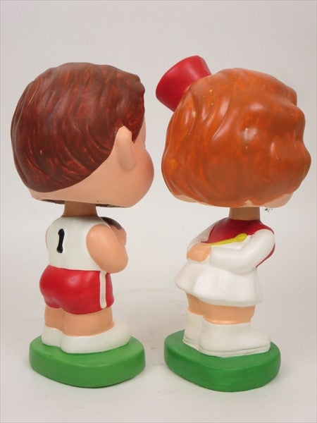 1960　ボーイ＆ガール　バスケットボール　キッシングバブル　KISSING BOBBLE　ヴィンテージ　ボブルヘッド　VINTAGE BOBBLE HEAD
