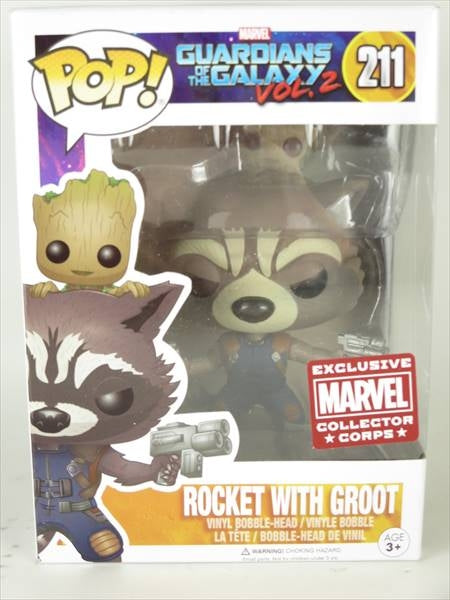 ロケット with グルート MARVEL COLLECTOR CORPS限定版 [ガーディアンズ・オブ・ギャラクシー VOL.2] FUNKO(ファンコ) POP! 211