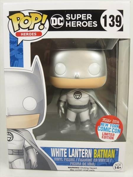 【箱傷】 ホワイトランタン　バットマン 2016年NYCC限定 [DC SUPER HEROES] FUNKO(ファンコ) POP! HEROES 139