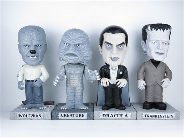 ユニバーサルモンスター 4体セット シルバースクリーンカラー 240体限定 FUNKO(ファンコ) Wacky Wobbler(ワッキーワブラー) ボブルヘッド