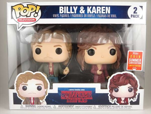 ビリー＆カレン 2018年SUMMER CONVENTION限定 [ストレンジャーシングス] FUNKO(ファンコ) POP! TELEVISION 2PACK