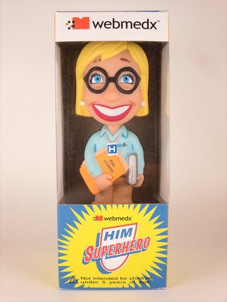 WEBMEDX スーパーヒーローガール FUNKO(ファンコ) Wacky Wobbler(ワッキーワブラー) ボブルヘッド