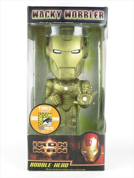 アイアンマン ゴールド 2008年コミコン限定480体 FUNKO(ファンコ) Wacky Wobbler(ワッキーワブラー) ボブルヘッド
