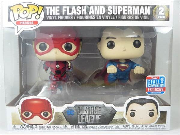 スーパーマン＆フラッシュ 2018年 FALL COMBENTION限定 [ジャスティスリーグ(JUSTICE LEGAUE)] FUNKO(ファンコ) POP! HEROES 2PACK