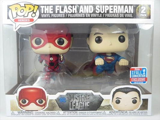 スーパーマン＆フラッシュ 2018年 FALL COMBENTION限定 [ジャスティスリーグ(JUSTICE LEGAUE)] FUNKO(ファンコ) POP! HEROES 2PACK