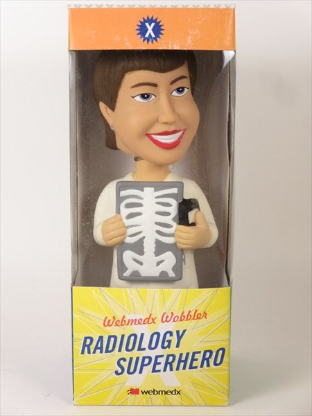 WEBMEDX ラジオロジースーパーヒーローガール FUNKO(ファンコ) Wacky Wobbler(ワッキーワブラー) ボブルヘッド